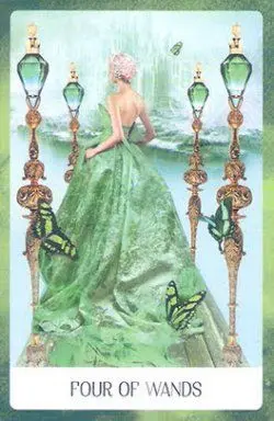 4 of Wands - Chakra Wisdom Tarot - Tarot Deck by Tori Hartman