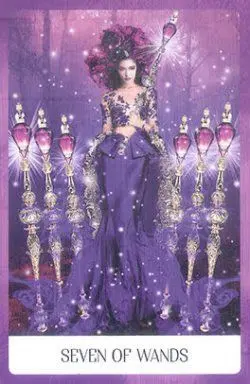 7 of Wands - Chakra Wisdom Tarot - Tarot Deck by Tori Hartman