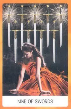 9 of Swords - Chakra Wisdom Tarot - Tarot Deck by Tori Hartman