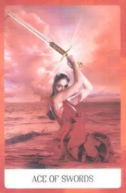 Ace of Swords - Chakra Wisdom Tarot - Tarot Deck by Tori Hartman
