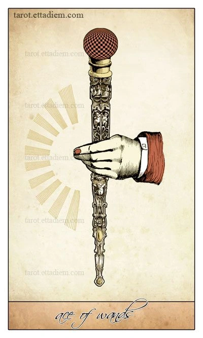 Ace of Wands - Isidore Tarot - Bethalynne Bajema