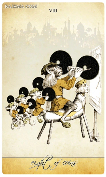 Eight of Coins - Isidore Tarot - Bethalynne Bajema