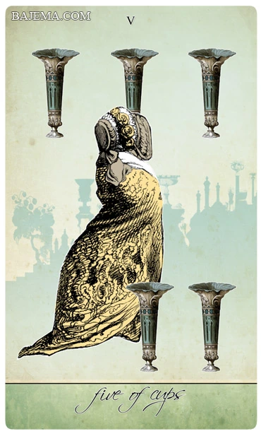 Five of Cups - Isidore Tarot - Bethalynne Bajema