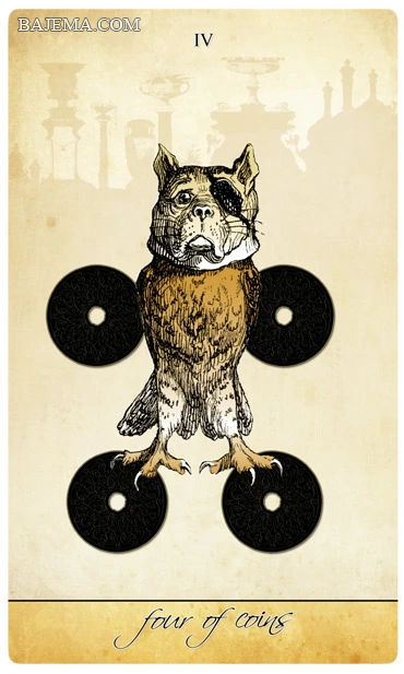 Four of Coins - Isidore Tarot - Bethalynne Bajema