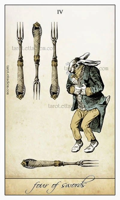 Four of Swords - Isidore Tarot - Bethalynne Bajema