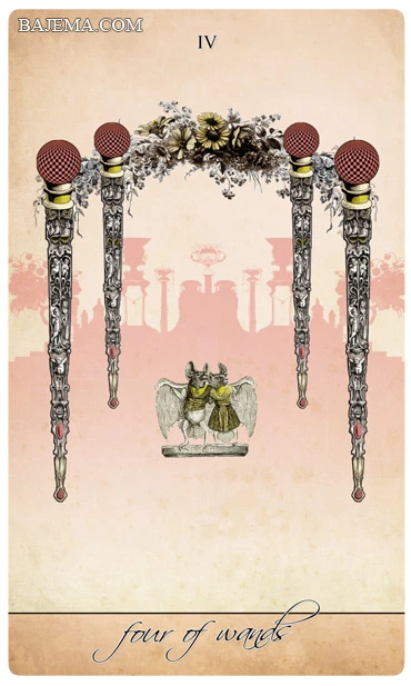Four of Wands - Isidore Tarot - Bethalynne Bajema