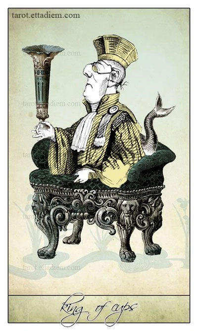 King of Cups - Isidore Tarot - Bethalynne Bajema