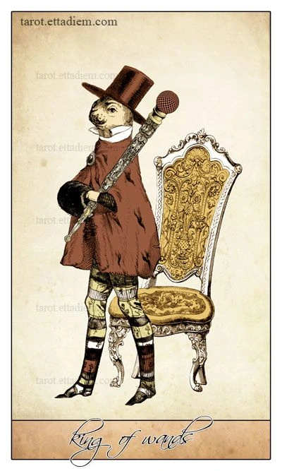 King of Wands - Isidore Tarot - Bethalynne Bajema
