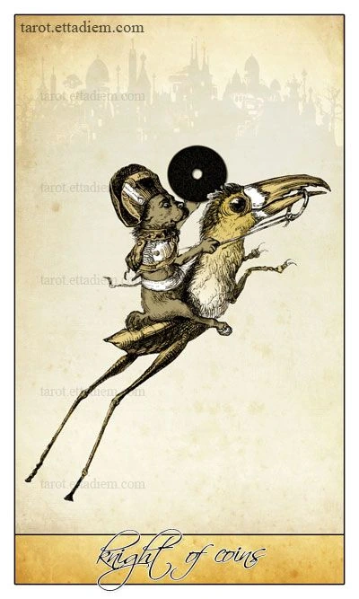 Knight of Coins - Isidore Tarot - Bethalynne Bajema