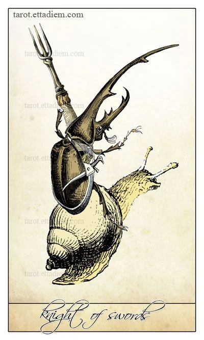 Knight of Swords - Isidore Tarot - Bethalynne Bajema