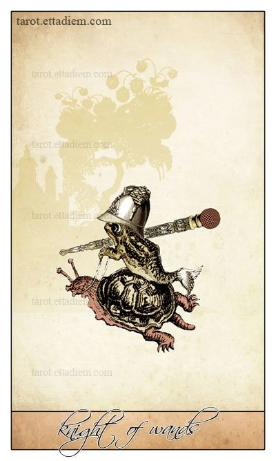 Knight of Wands - Isidore Tarot - Bethalynne Bajema