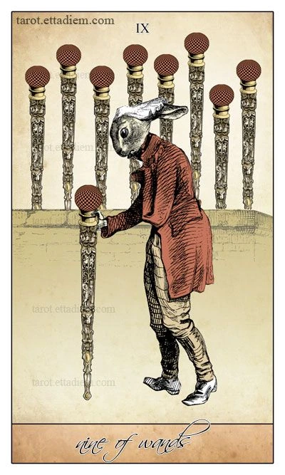 Nine of Wands - Isidore Tarot - Bethalynne Bajema