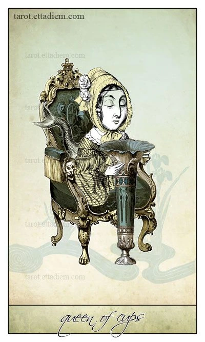 Queen of Cups - Isidore Tarot - Bethalynne Bajema