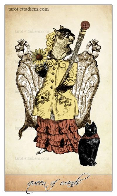 Queen of Wands - Isidore Tarot - Bethalynne Bajema