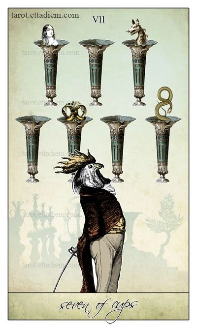 Seven of Cups - Isidore Tarot - Bethalynne Bajema