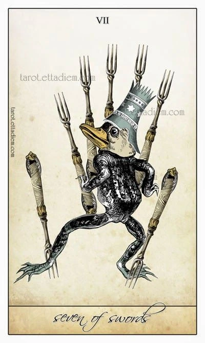 Seven of Swords - Isidore Tarot - Bethalynne Bajema