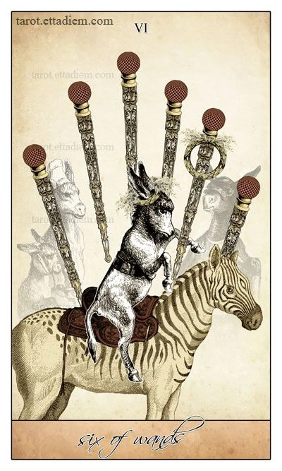Six of Wands - Isidore Tarot - Bethalynne Bajema