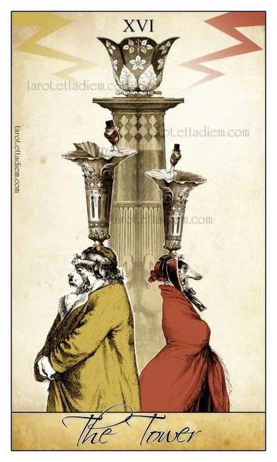 The Tower - Isidore Tarot - Bethalynne Bajema