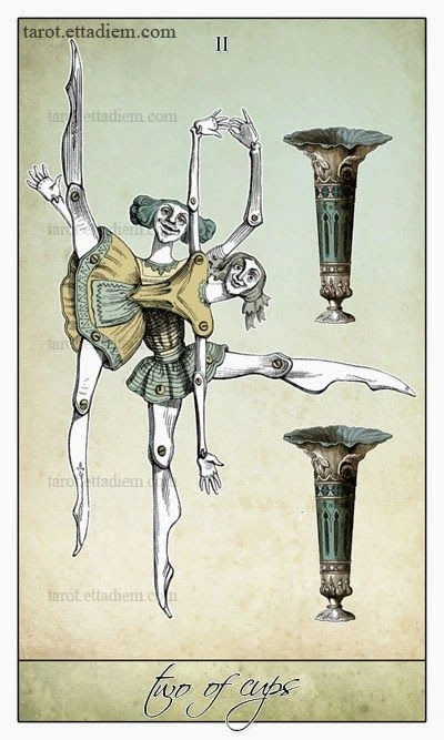 Two of Cups - Isidore Tarot - Bethalynne Bajema