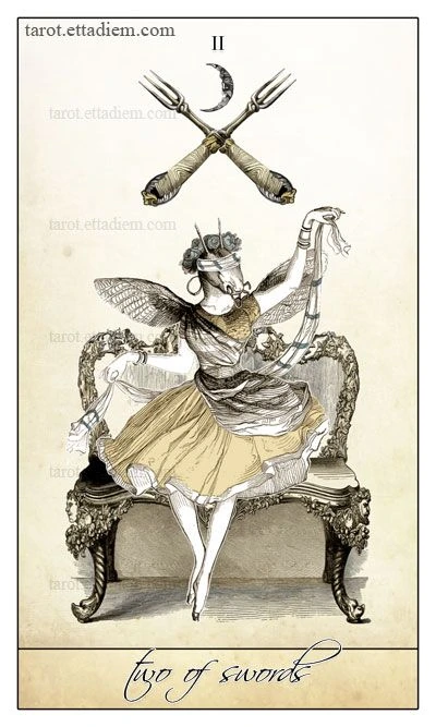 Two of Swords - Isidore Tarot - Bethalynne Bajema