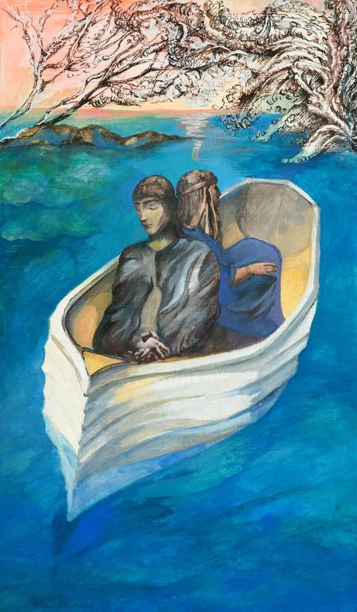 Four of Tides - Japaridze Tarot - Nino Japaridze