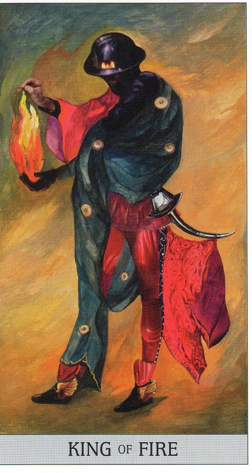 King of Fire - Japaridze Tarot - Nino Japaridze