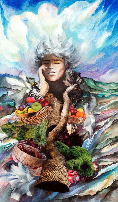 Seven of Gardens - Japaridze Tarot - Nino Japaridze
