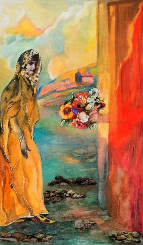 Six of Gardens - Japaridze Tarot - Nino Japaridze