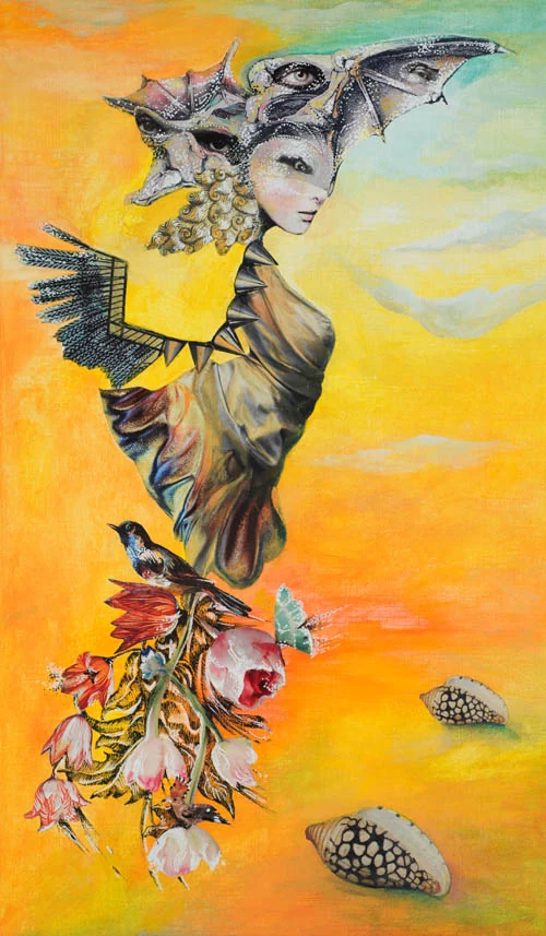Stranger of Gardens - Japaridze Tarot - Nino Japaridze