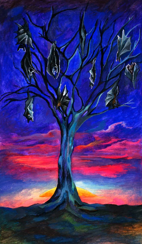 Ten of Winds - Japaridze Tarot - Nino Japaridze