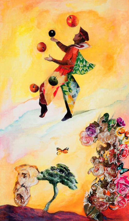 Two of Gardens - Japaridze Tarot - Nino Japaridze